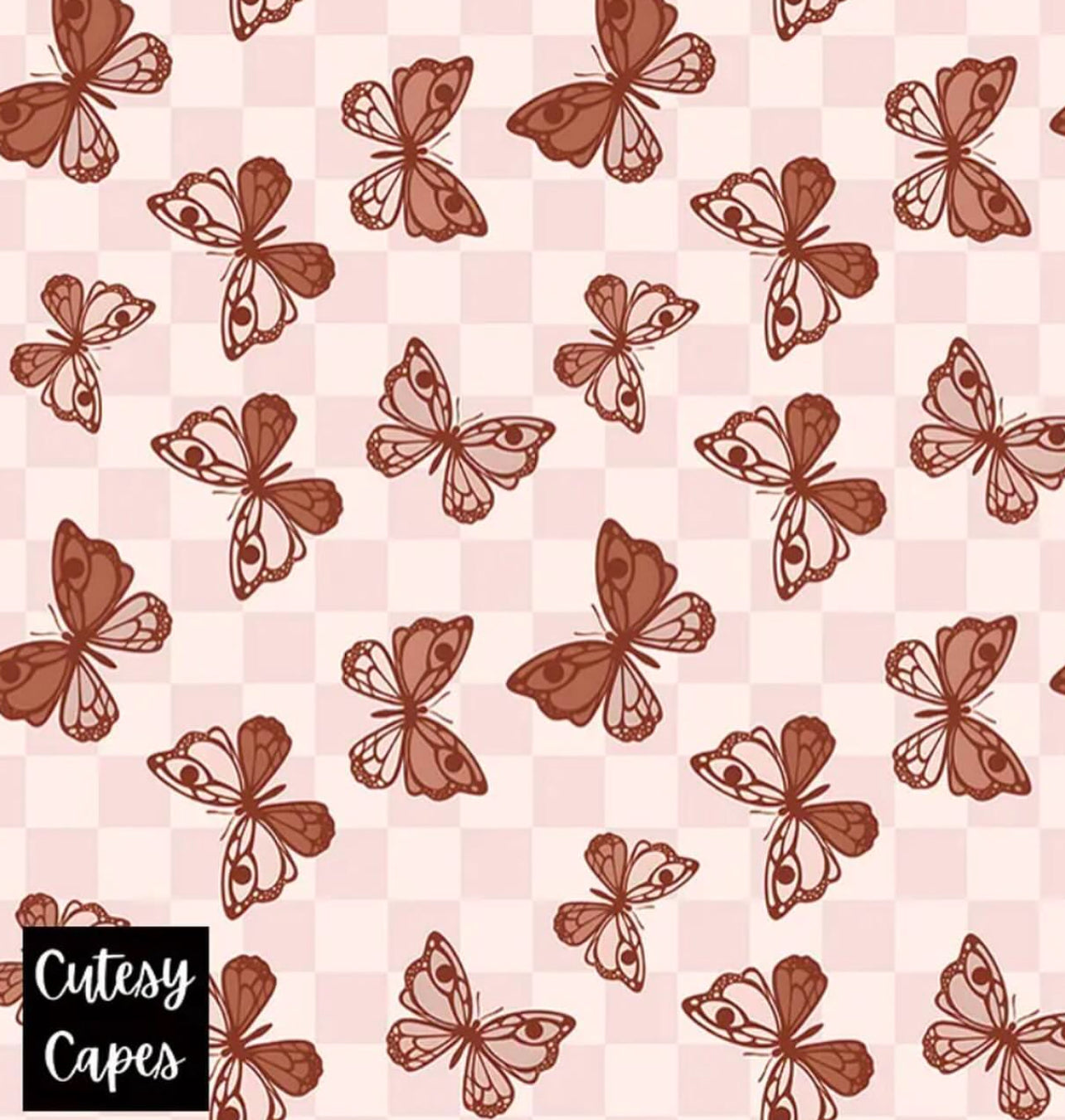 Checkered Butterfly Cutting Cape